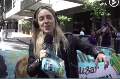 Sofi Martínez fue a la Copa América como enviada especial y realizó un ping pong con Kempes