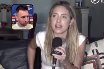 El regalo que le dio Sofi Martínez a Messi luego del partido